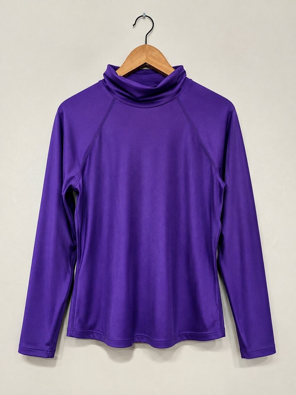 Snow Angel Purple Turtleneck Base Layer Top Long Sleeve Thermal Activewear S XL